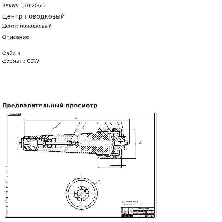 Центр поводковый 