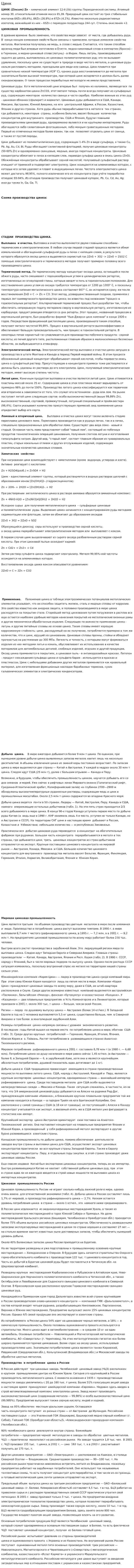 Цинк. 2
