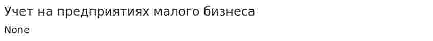 Учет на предприятиях малого бизнеса. 7