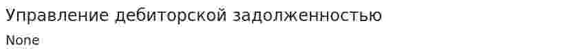 Управление дебиторской задолженностью. 2