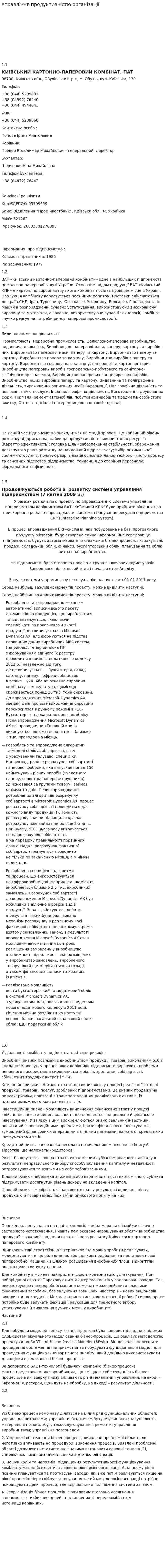 Управління продуктивністю організації