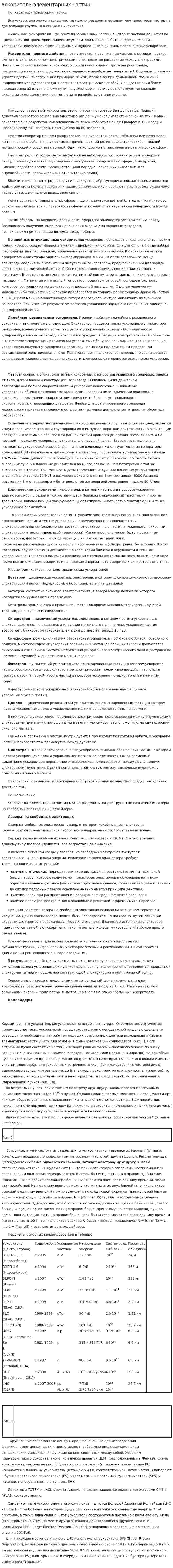Ускорители элементарных частиц