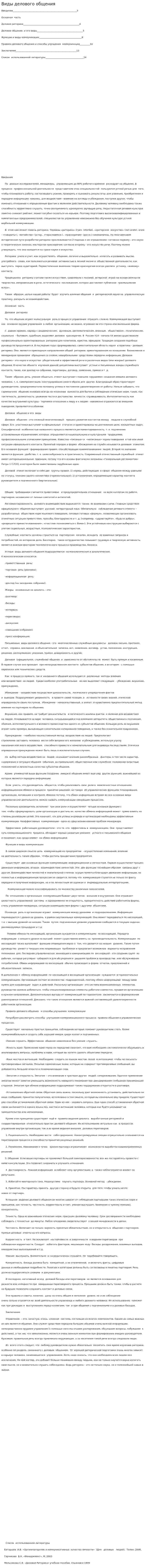 Виды делового общения. 15