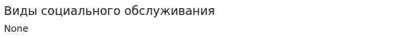 Виды социального обслуживания. 2