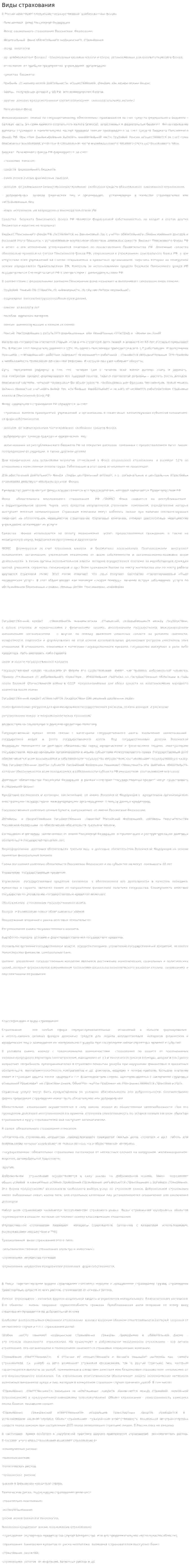 Виды страхования. 4