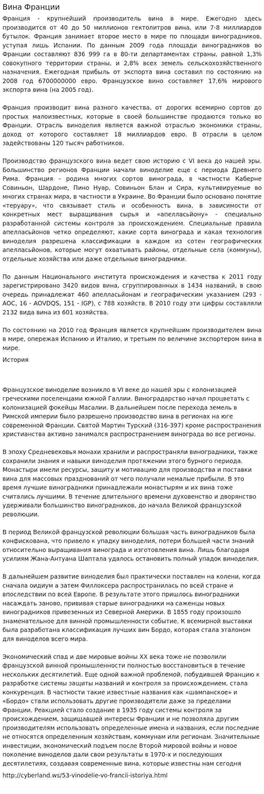 Вина Франции. 2