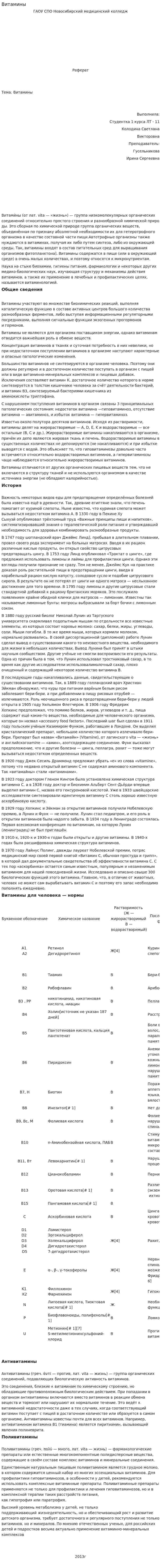 Витамины. 32