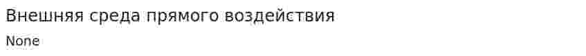 Внешняя среда прямого воздействия
