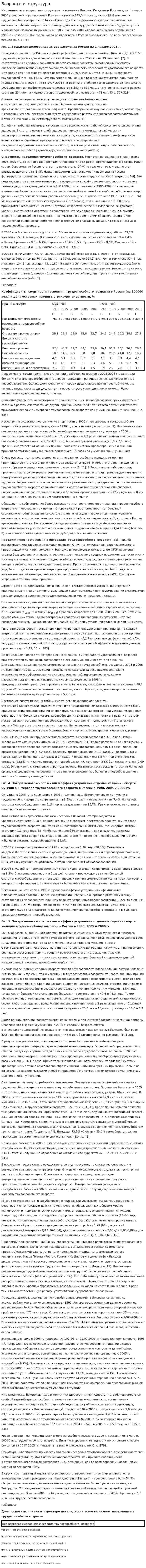 Возрастная структура