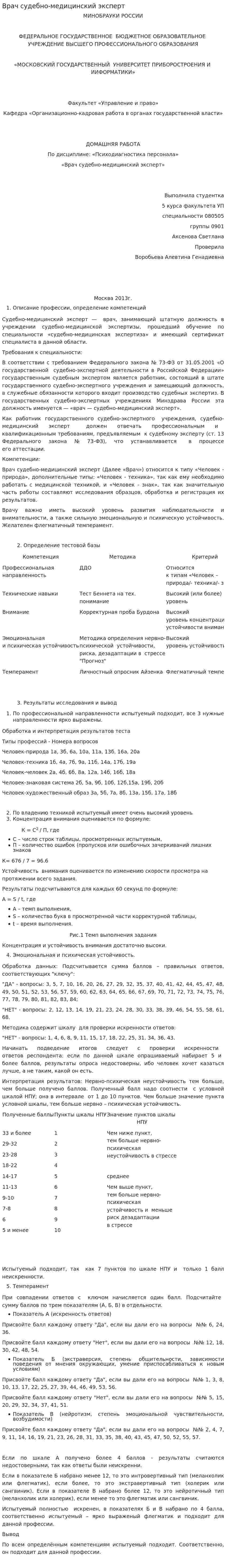 Врач судебно-медицинский эксперт