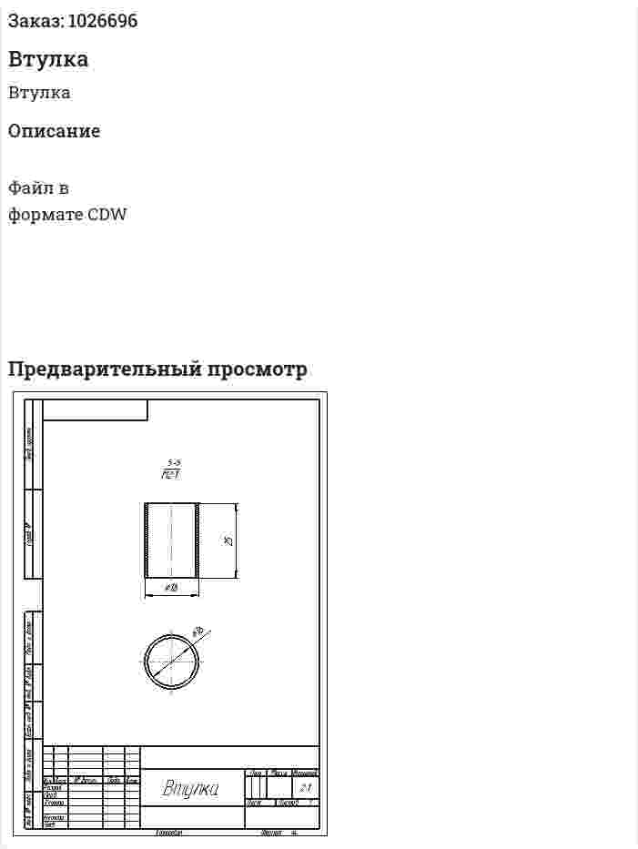 Втулка 