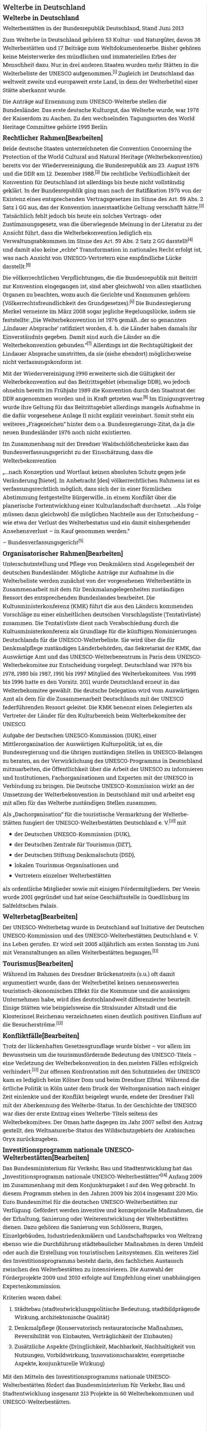 Welterbe in Deutschland